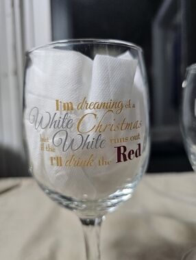 Clear Glass Wine Glasses Set Of 2